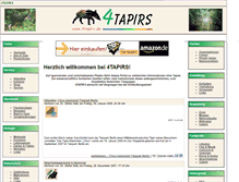 Tablet Screenshot of 4tapirs.de